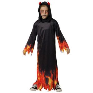 Disfraz diablo encapuchado