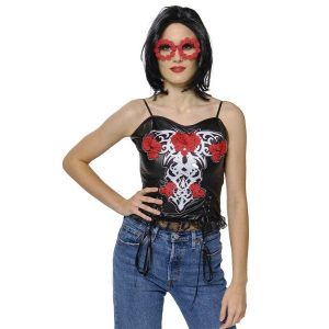 Gafas katrina rosas rojas